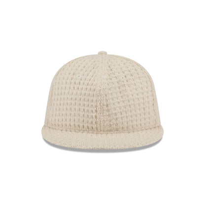 New Era Cap Waffle Knit Stone Retro Crown 9FIFTY Strapback Hat