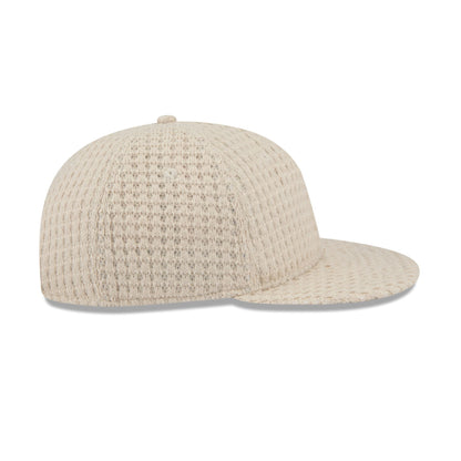 New Era Cap Waffle Knit Stone Retro Crown 9FIFTY Strapback Hat