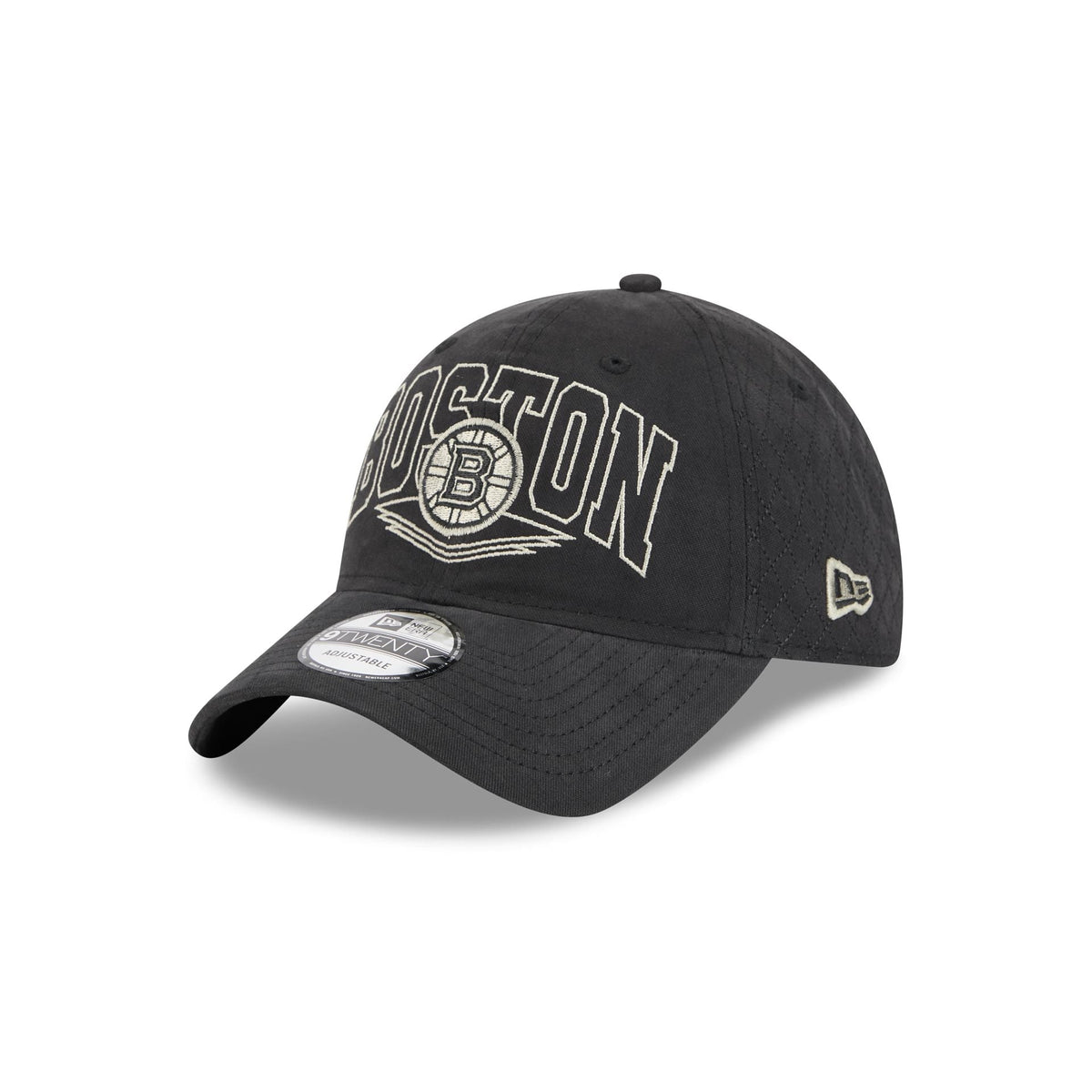 Boston Bruins Quilted Wordmark 9TWENTY Adjustable Hat