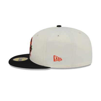Baltimore Orioles Day of the Dead Sugar Skull Mascot 59FIFTY Fitted Hat