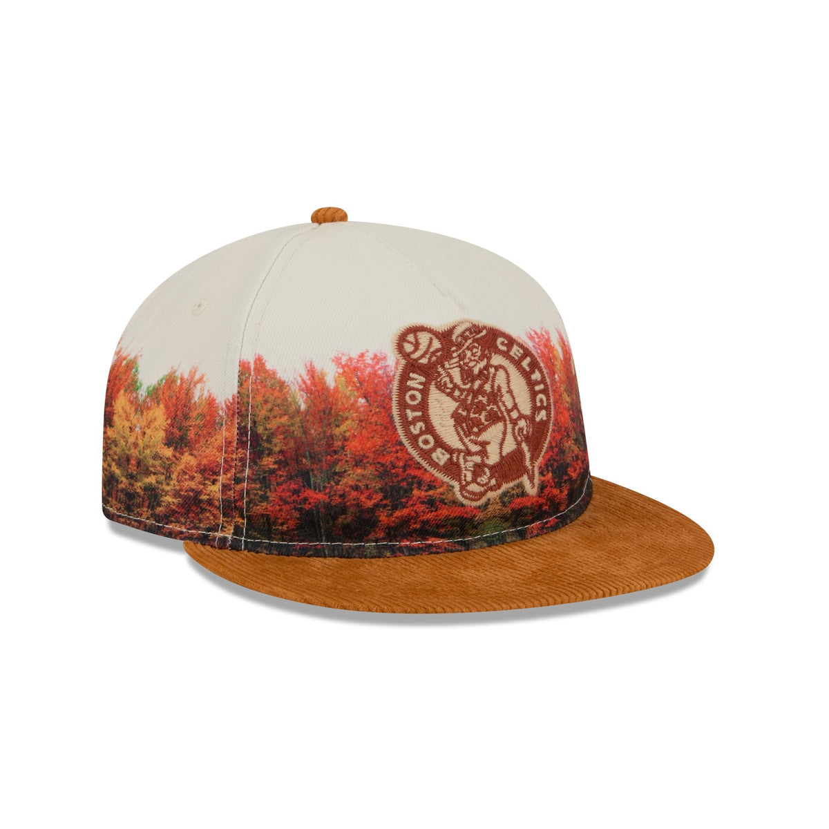 Boston Celtics Fall Forest Retro Crown 9FIFTY Adjustable Hat
