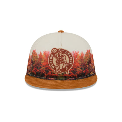 Boston Celtics Fall Forest Retro Crown 9FIFTY Adjustable Hat