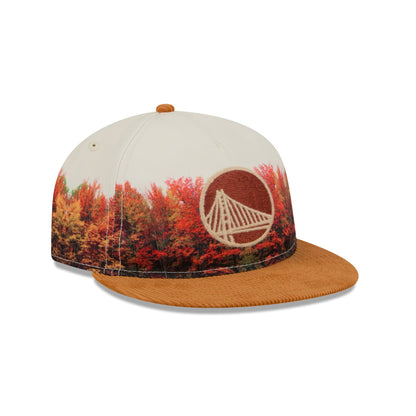 Golden State Warriors Fall Forest Retro Crown 9FIFTY Adjustable Hat