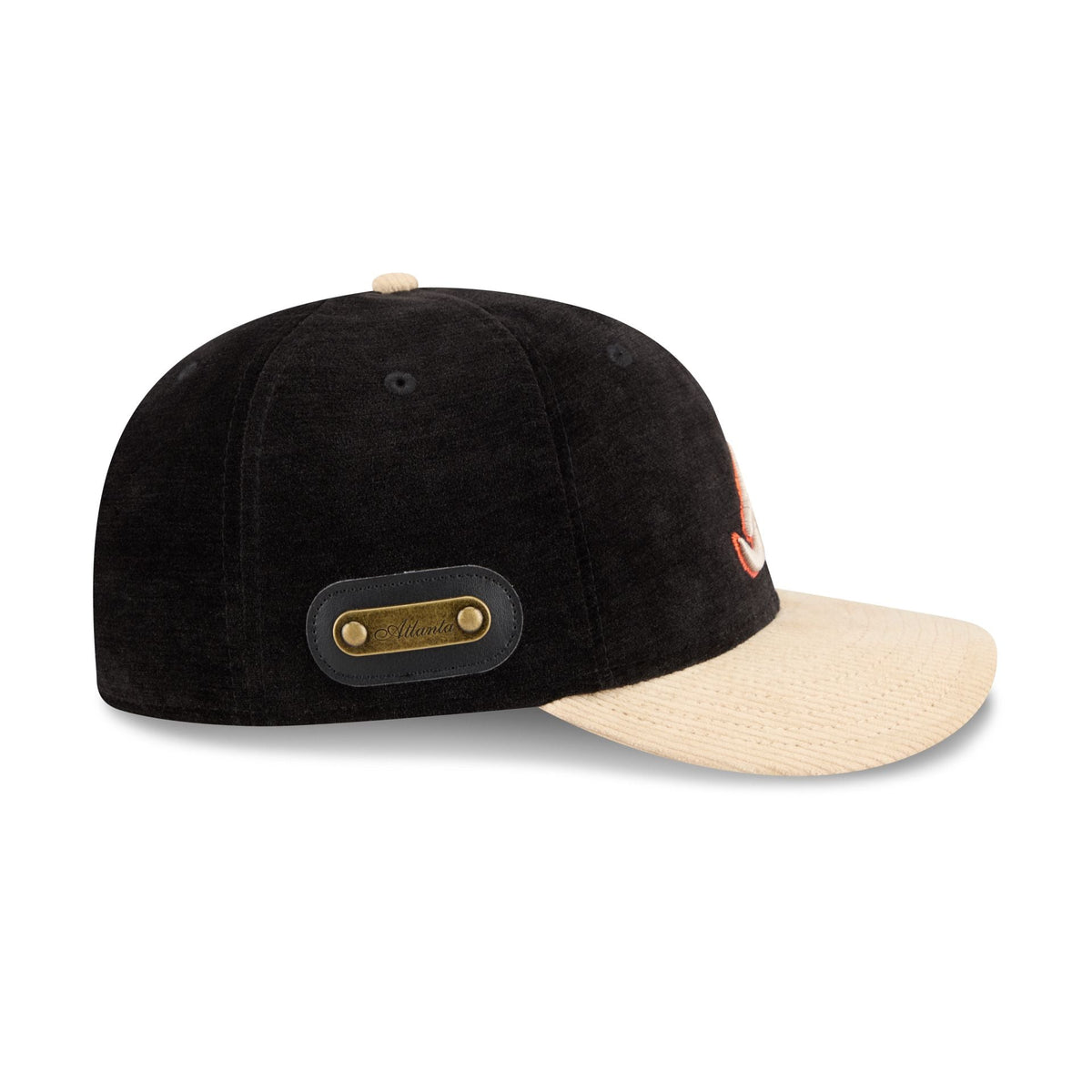Atlanta Braves Fall Velvet Low Profile 59FIFTY Fitted Hat