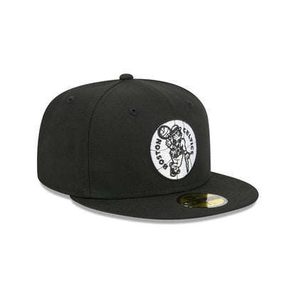 Boston Celtics 1968-1977 Hardwood Classics Black 59FIFTY Fitted Hat