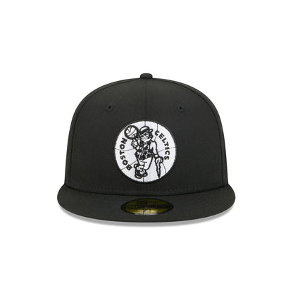 Boston Celtics 1968-1977 Hardwood Classics Black 59FIFTY Fitted Hat
