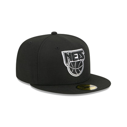 New Jersey Nets 1990-1996 Hardwood Classics Black 59FIFTY Fitted Hat