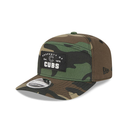 Chicago Cubs Property of Patch Camo Split Panel 9SEVENTY Stretch-Snap Hat