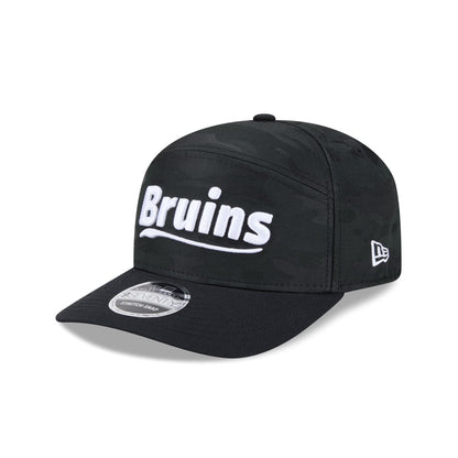 Boston Bruins Black Camo Split Panel 9SEVENTY Stretch-Snap Hat