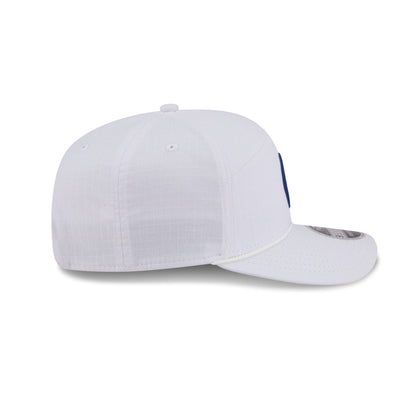 Houston Astros Circle Logo White Split Panel 9SEVENTY Stretch-Snap Hat