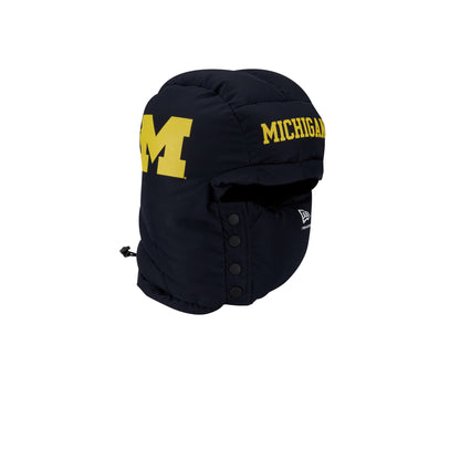 Michigan Wolverines Helmet Puffer Hood