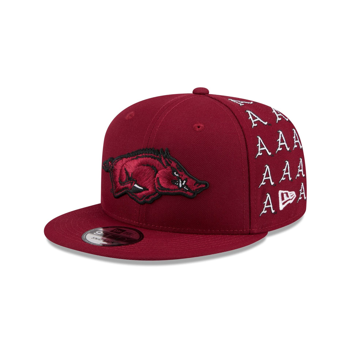 Arkansas Razorbacks Sticker Helmet 9FIFTY Snapback Hat