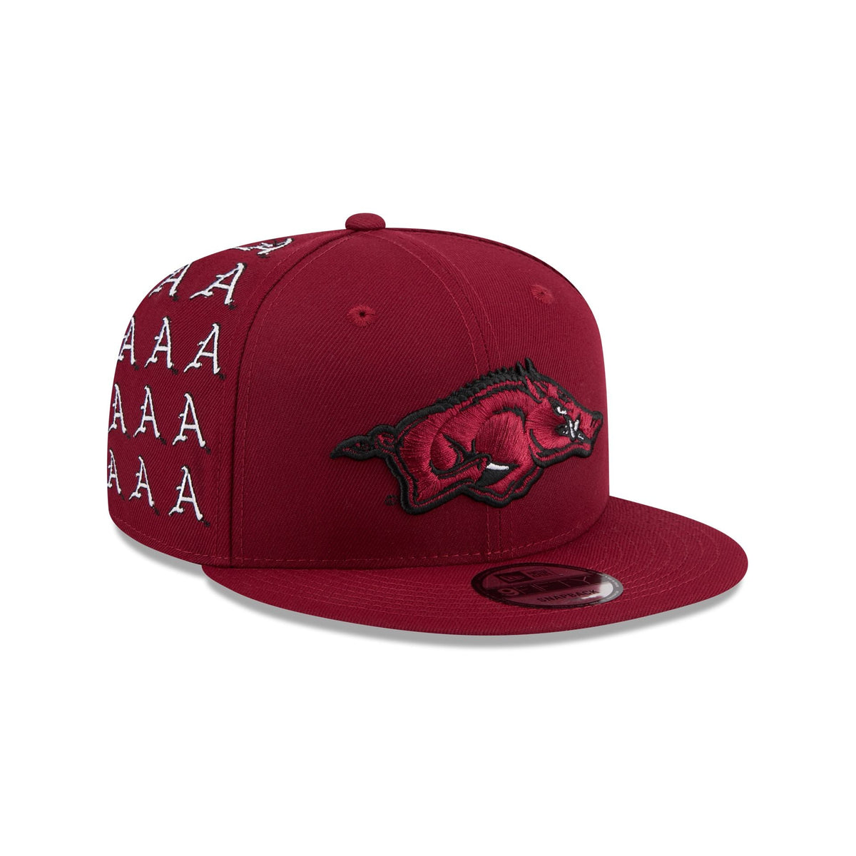 Arkansas Razorbacks Sticker Helmet 9FIFTY Snapback Hat