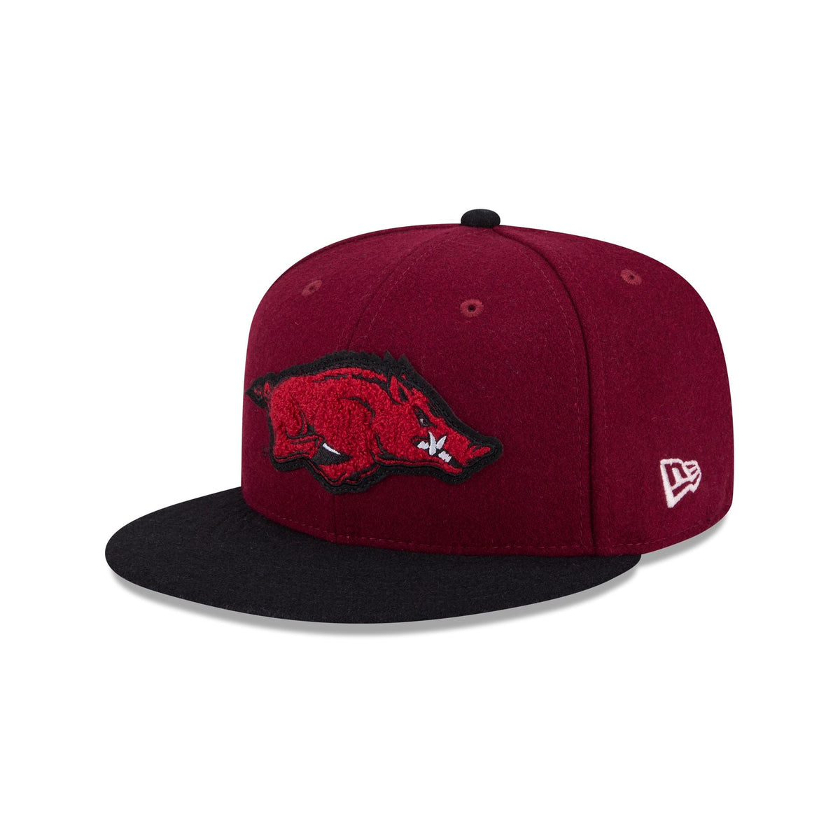 Arkansas Razorbacks Melton Wool 59FIFTY Fitted Hat