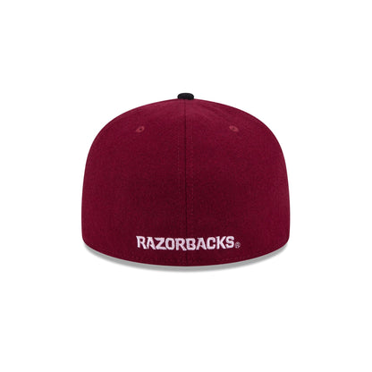 Arkansas Razorbacks Melton Wool 59FIFTY Fitted Hat