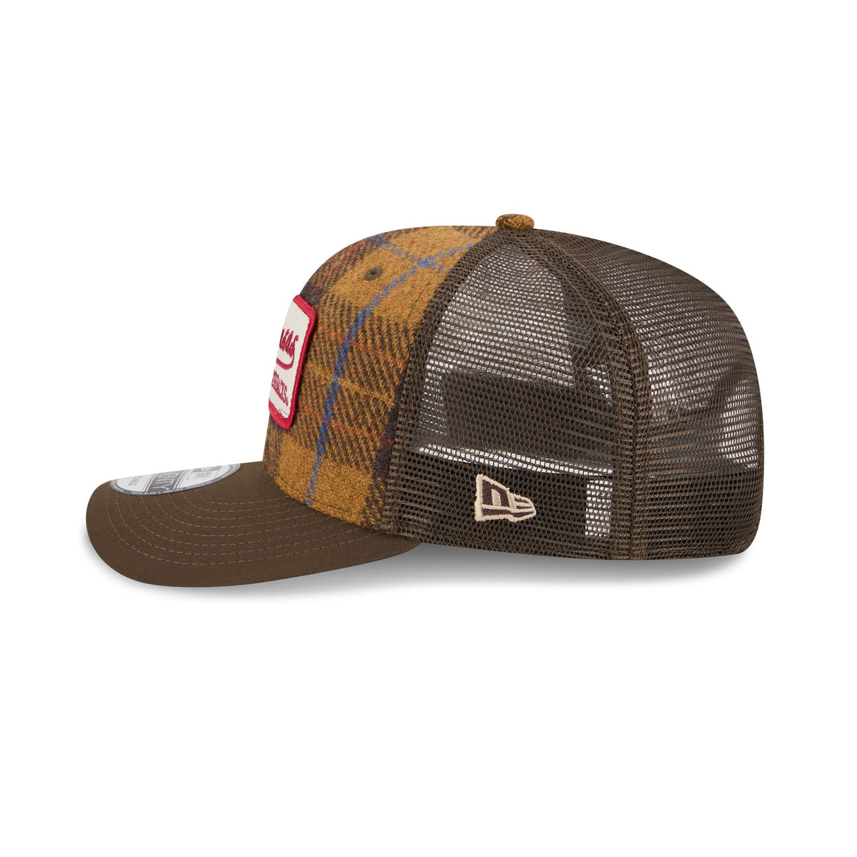 Arkansas Razorbacks Wool Plaid 9SEVENTY Trucker Hat