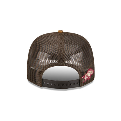 Arkansas Razorbacks Wool Plaid 9SEVENTY Trucker Hat