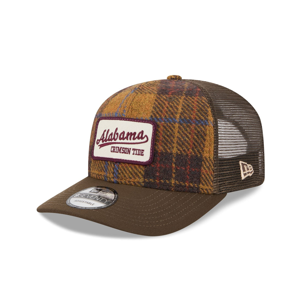 Alabama Crimson Tide Wool Plaid 9SEVENTY Trucker Hat