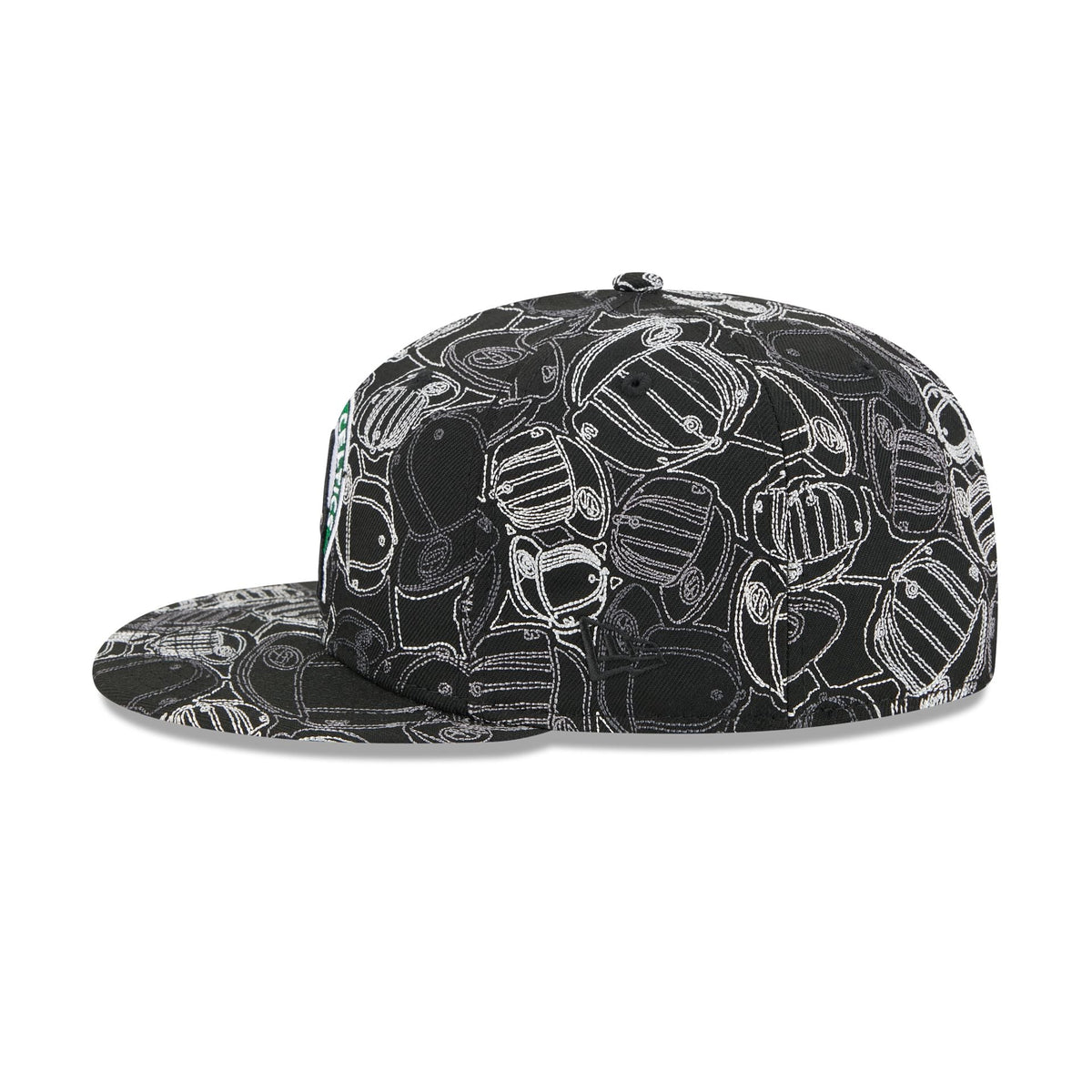 Boston Celtics Cap Scramble 59FIFTY Fitted Hat