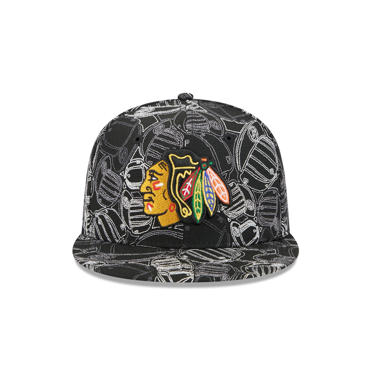 Chicago Blackhawks Cap Scramble 59FIFTY Fitted Hat