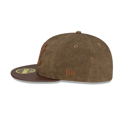 Anaheim Ducks Utility Linen Retro Crown 59FIFTY Fitted Hat