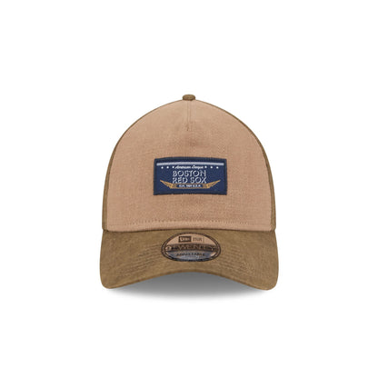 Boston Red Sox Utility Linen 9TWENTY A-Frame Adjustable Hat