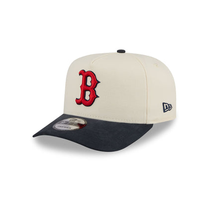 Boston Red Sox Cotton Brush Chrome Pre-Curve 9FIFTY A-Frame Snapback Hat