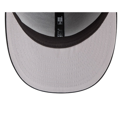 Atlanta Braves Black Pre-Curve 59FIFTY Fitted Hat