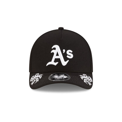 Athletics Script Black and White 9FORTY M-Crown A-Frame Snapback Hat