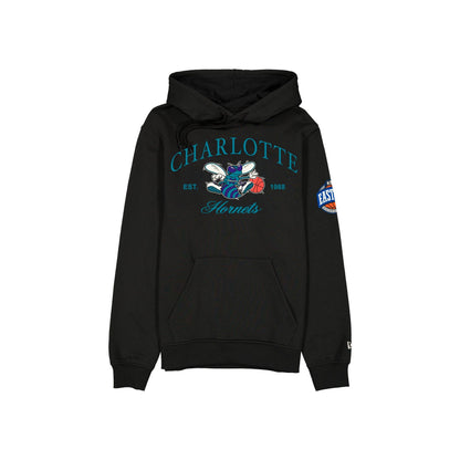 Charlotte Hornets 1988-2002 Hardwood Classics Black Hoodie