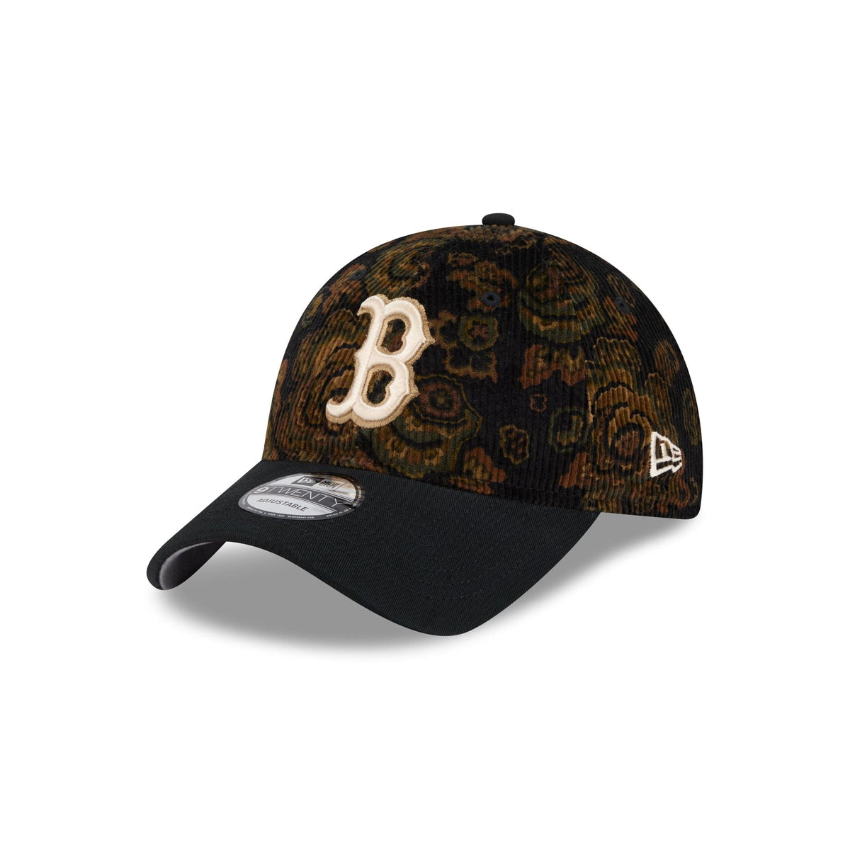 Boston Red Sox Three Looms Floral Corduroy 9TWENTY Adjustable Hat