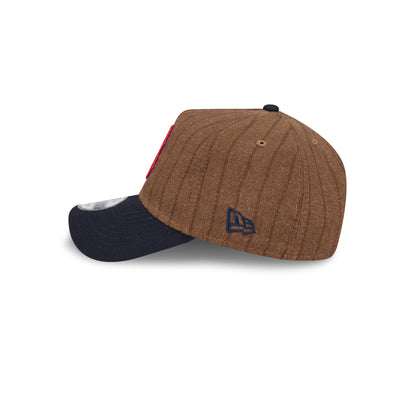 Boston Red Sox Three Looms Wool Pinstripe 9FORTY A-Frame Snapback Hat