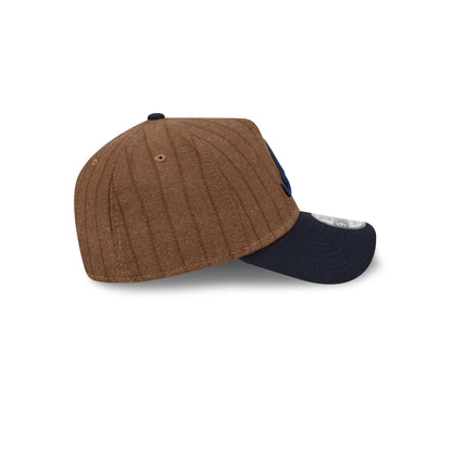 Atlanta Braves Three Looms Wool Pinstripe 9FORTY A-Frame Snapback Hat
