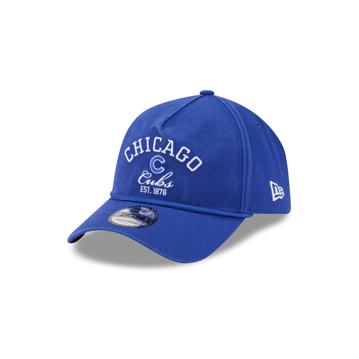 Chicago Cubs Stacked Rope 9FORTY A-Frame Snapback Hat