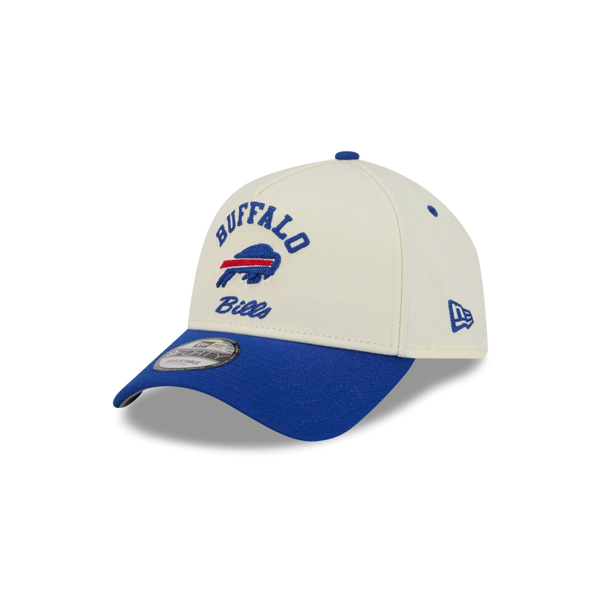 Buffalo Bills Chrome White Arched 9FORTY A-Frame Snapback Hat