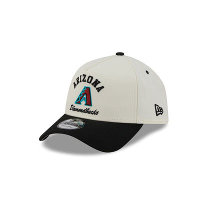 Arizona Diamondbacks Chrome White Arched 9FORTY A-Frame Snapback Hat