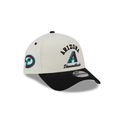 Arizona Diamondbacks Chrome White Arched 9FORTY A-Frame Snapback Hat