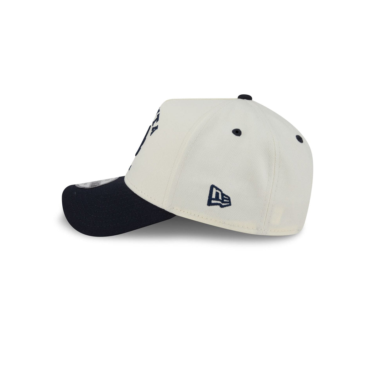 Atlanta Braves Chrome White Arched 9FORTY A-Frame Snapback Hat
