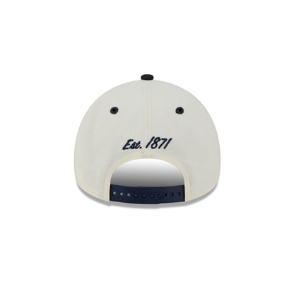 Atlanta Braves Chrome White Arched 9FORTY A-Frame Snapback Hat