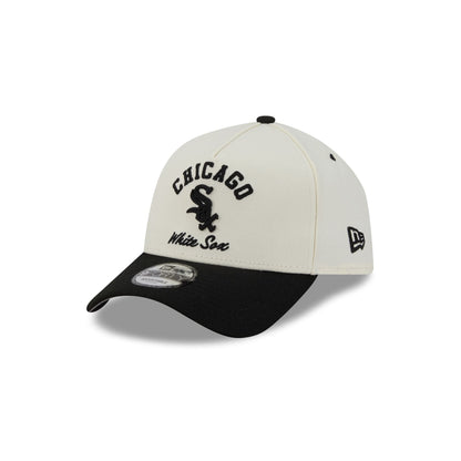 Chicago White Sox Chrome White Arched 9FORTY A-Frame Snapback Hat