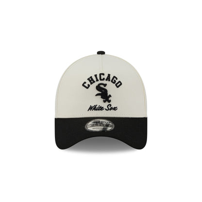 Chicago White Sox Chrome White Arched 9FORTY A-Frame Snapback Hat