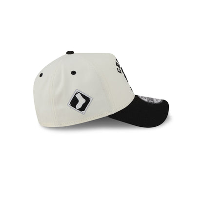 Chicago White Sox Chrome White Arched 9FORTY A-Frame Snapback Hat