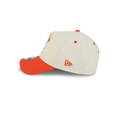 Anaheim Ducks Chrome White Arched 9FORTY A-Frame Snapback Hat