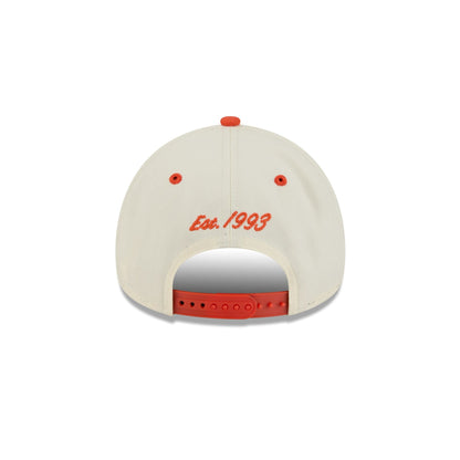 Anaheim Ducks Chrome White Arched 9FORTY A-Frame Snapback Hat