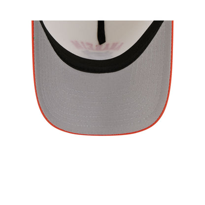 Anaheim Ducks Chrome White Arched 9FORTY A-Frame Snapback Hat
