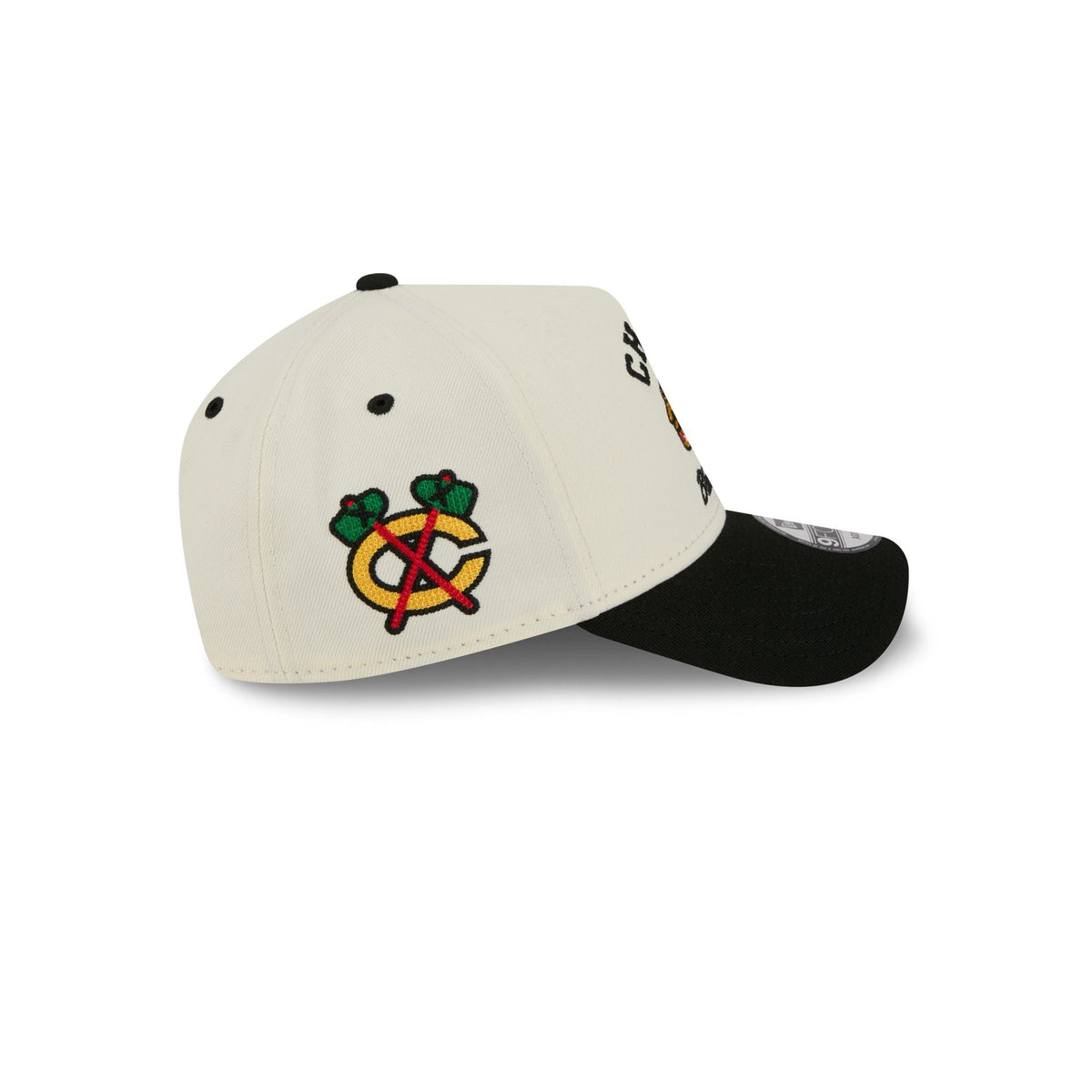 Chicago Blackhawks Chrome White Arched 9FORTY A-Frame Snapback Hat