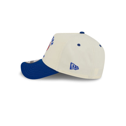 New York Islanders Chrome White Arched 9FORTY A-Frame Snapback Hat