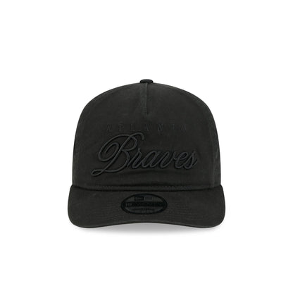 Atlanta Braves All Black Scripted 19TWENTY Adjustable Hat