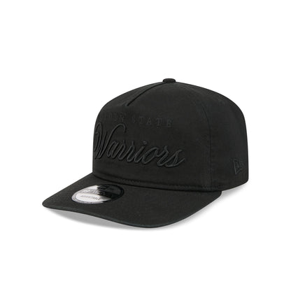 Golden State Warriors All Black Scripted 19TWENTY Adjustable Hat