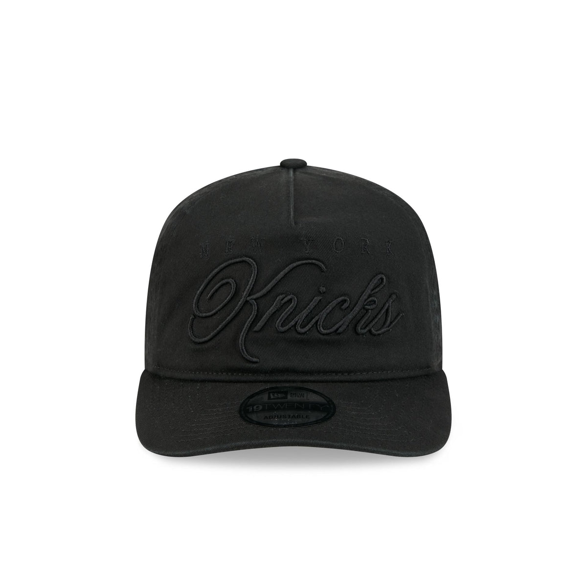 New York Knicks All Black Scripted 19TWENTY Adjustable Hat